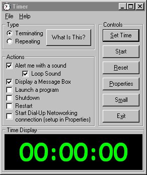 Timer Screen Shot